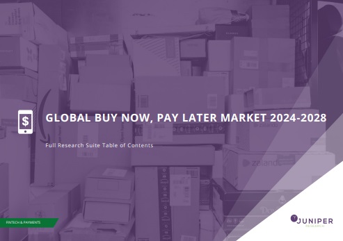 後払い決済（BNPL）市場　2024-2028年 - Juniper Research