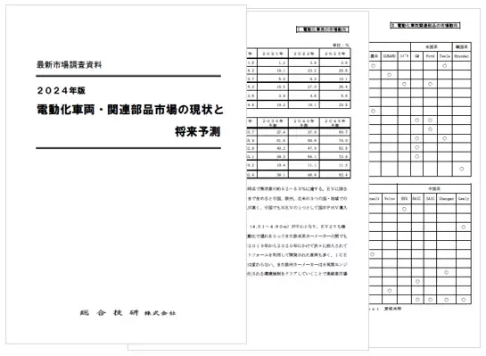 2024年版 電動化車両・関連部品市場の現状と将来予測