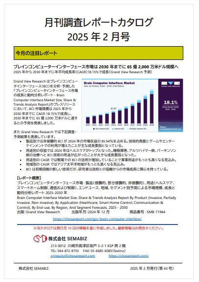 月刊調査レポートカタログ　2025年2月号