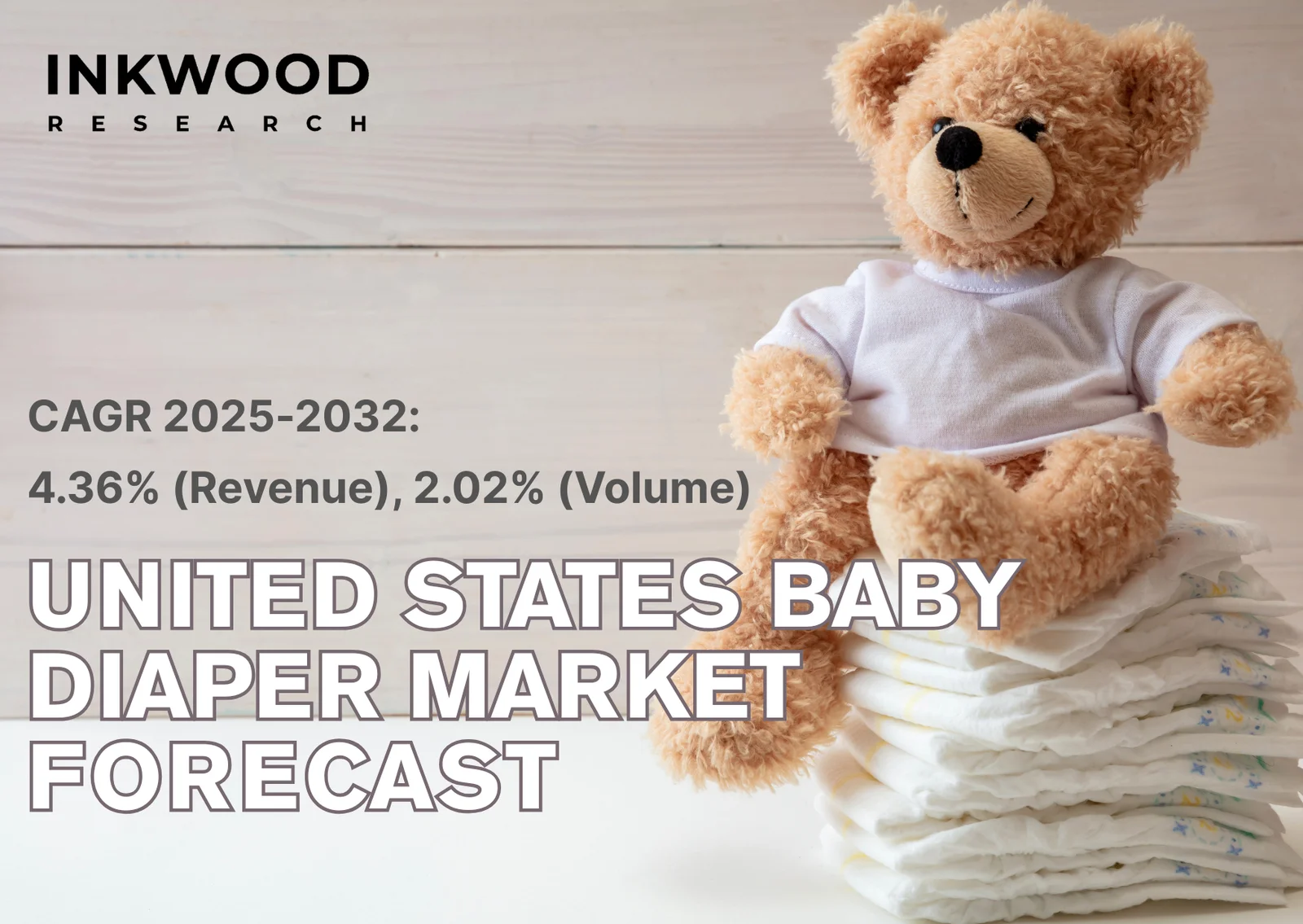 米国のベビー用おむつ市場予測　2025-2032年