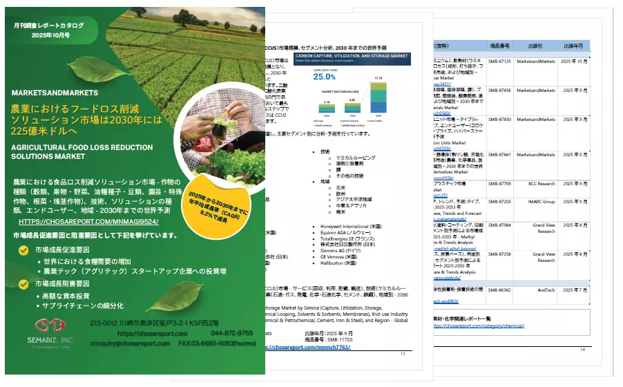月刊調査レポートカタログ　2025年10月号