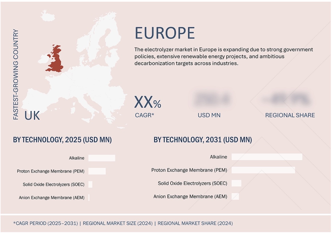 電解装置市場規模、シェア、動向、2031年までの世界予測 - 地域