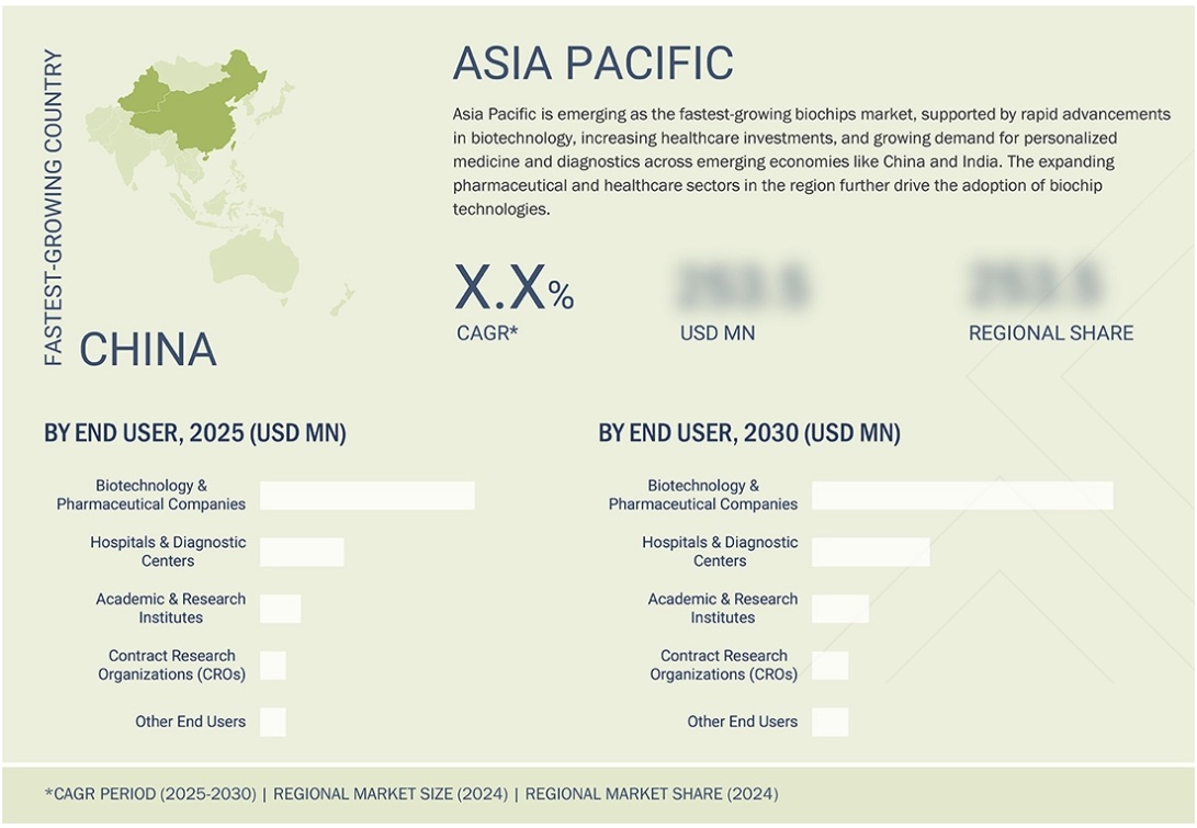 バイオチップ市場規模、シェア、動向、2030年までの世界予測 - 地域