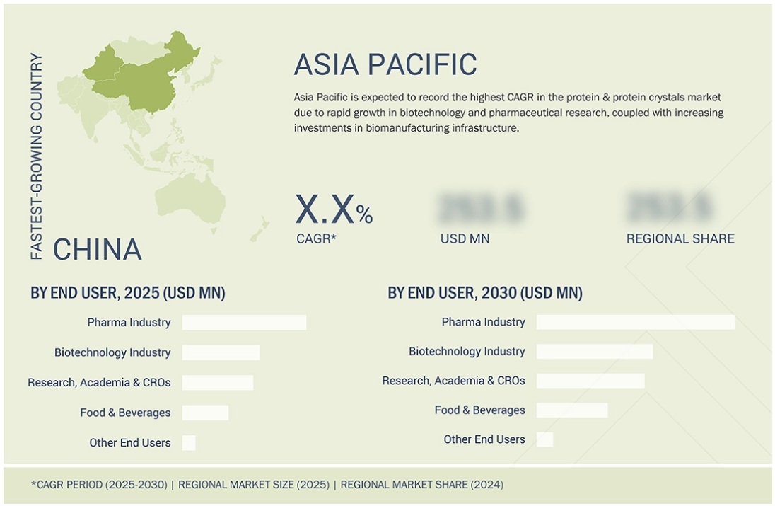 タンパク質およびタンパク質結晶市場規模、シェア、動向、2030年までの世界予測 - 地域