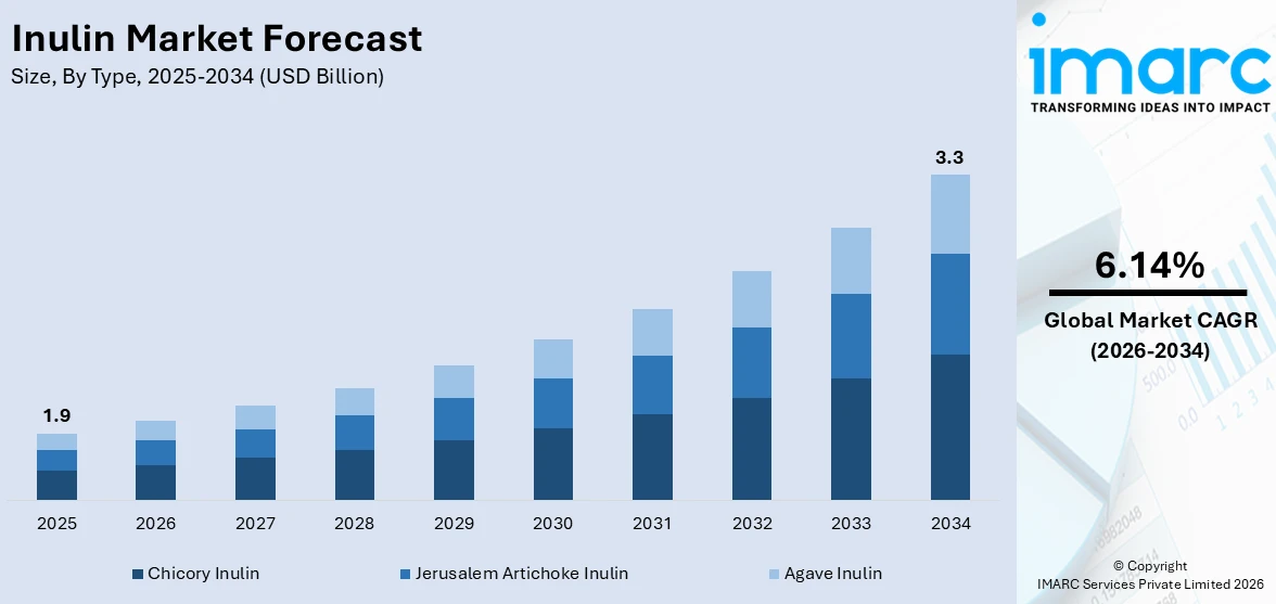 イヌリン市場規模、シェア、動向、予測、2026-2034年